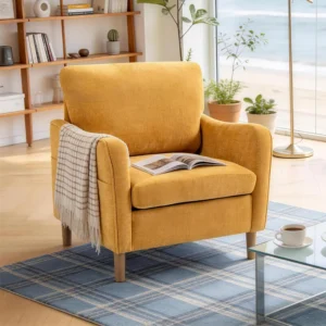 Upholstered Single Sofa Chair Accent Chair for Living Room and Bedroom
